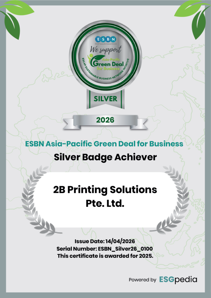 Silver Badge Achiever of the ESCAP Sustainable Business Network (ESBN) Asia-Pacific Green Deal program for FY2026.
