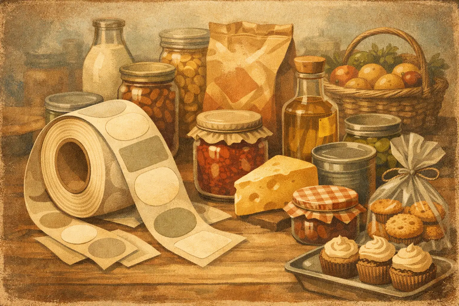 Roll Labels for Food Packaging That Sell